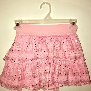 3 for $15 Justice Pink Lace Sequins Skort